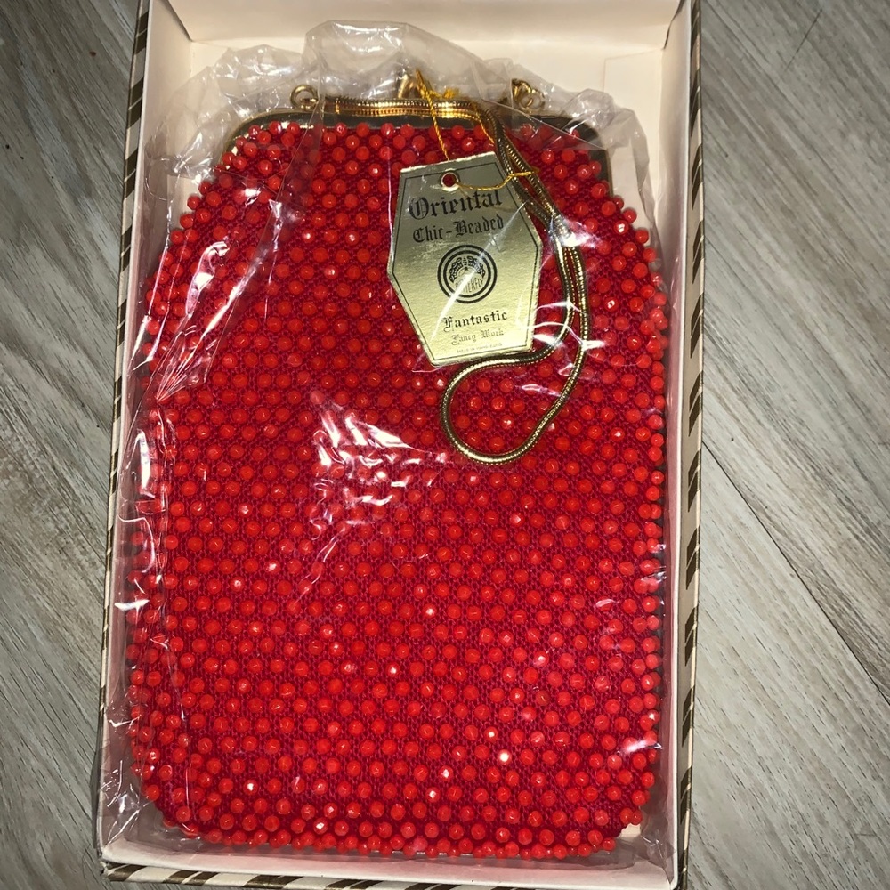 Vintage hand beaded purse